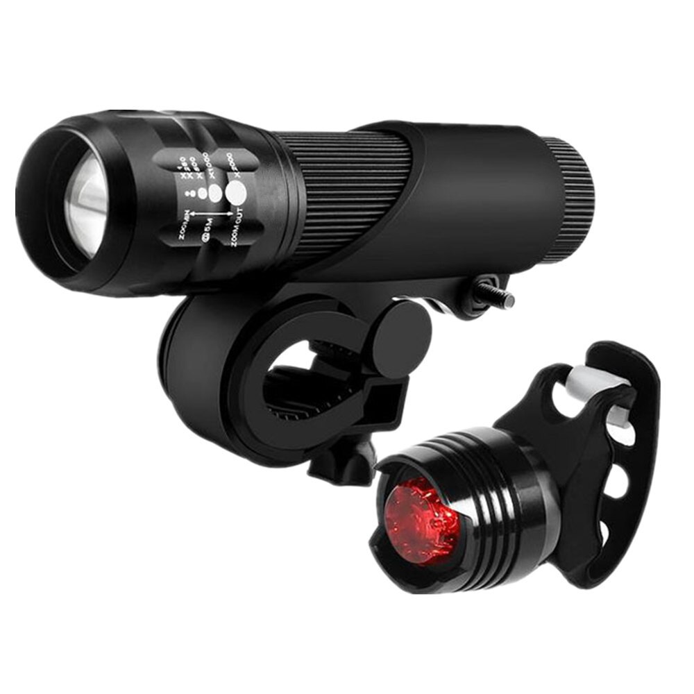 Led Bicycle Light Bright Bike Lamp Safe Riding Flashlight Lamp Set Of Mountaineers Bike Accessories Kit Luces Bicicleta: Default Title