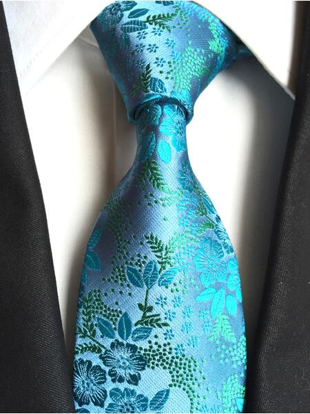 Ricnais-Cravates classiques à carreaux pour homme, 8cm, vert, bleu, tenue de soirée, mariage