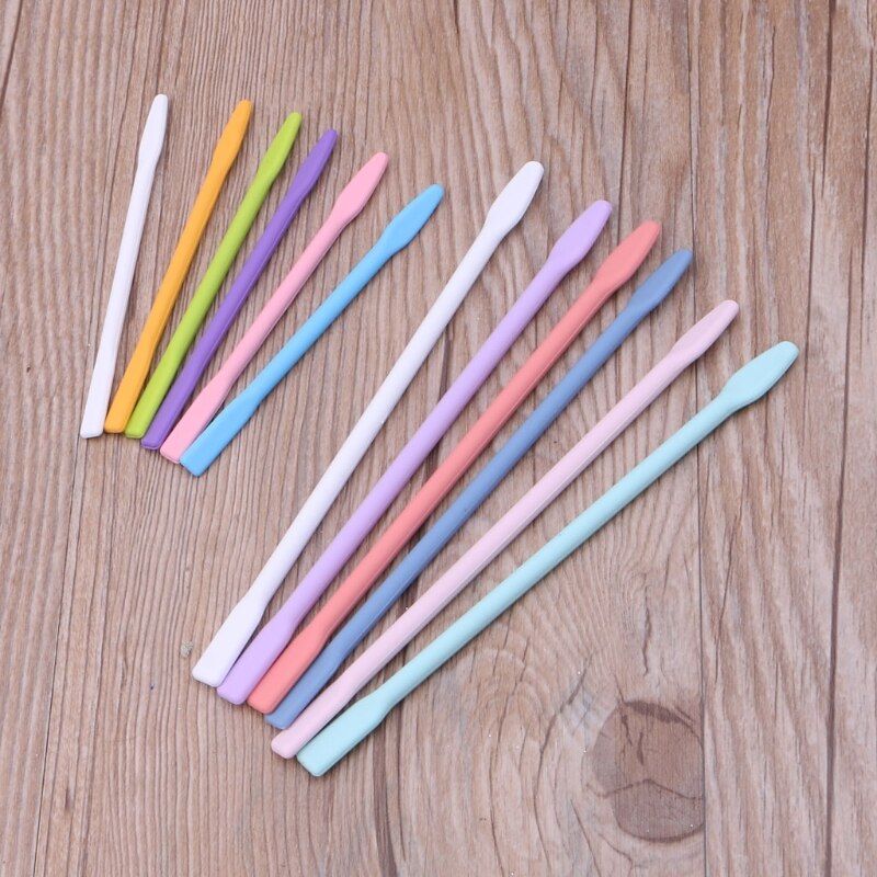 6Pcs Silicone Stir Sticks Resin Mix Sticks Facial Make Up Stirring Rods for Mixing Resin Liquid Paint Epoxy DIY Crafts
