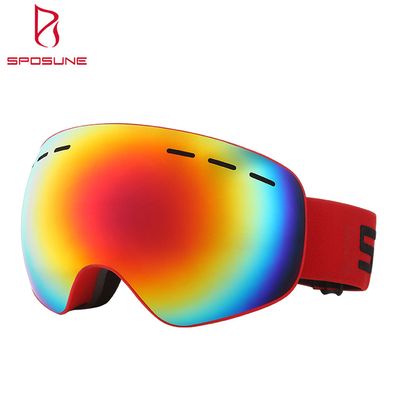 Skidglasögon  uv400 skydd snowboard glasögon imfri stor skidmask glasögon snö snöskoter man kvinnor skidåkning utomhus sport
