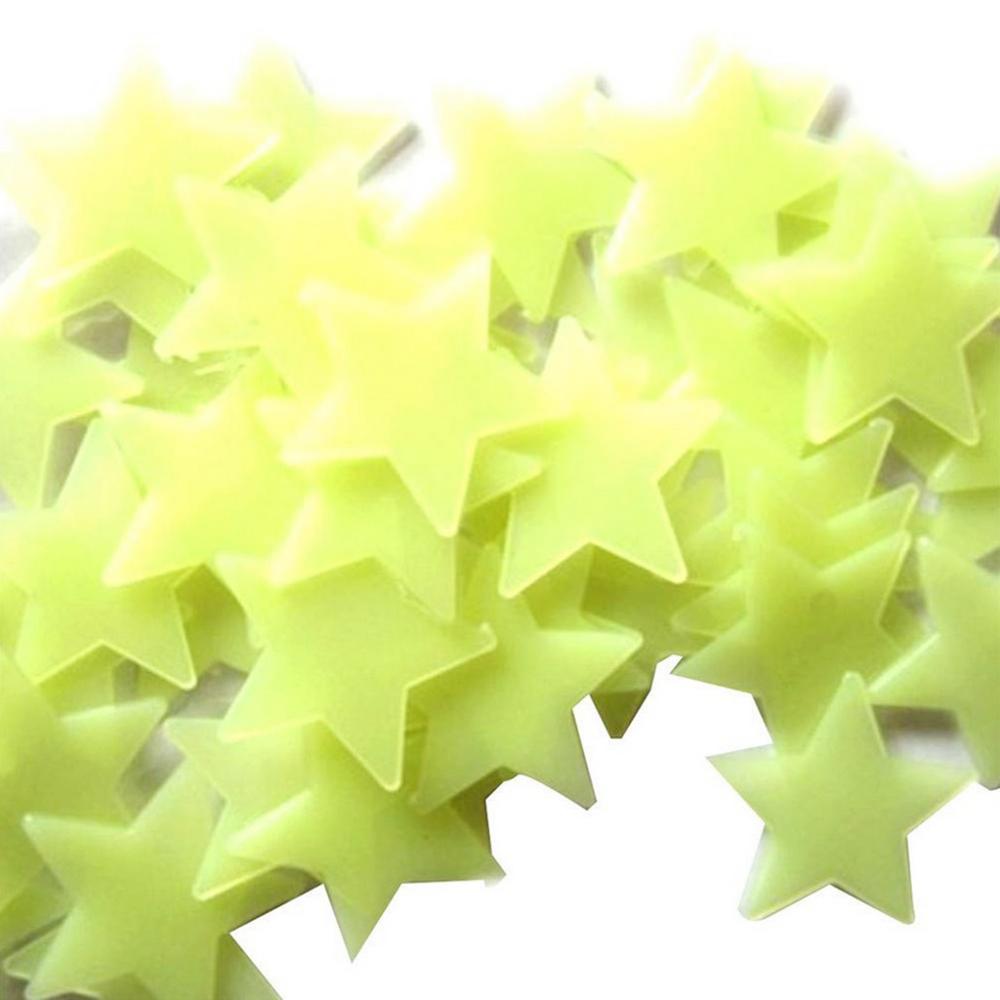 KEYRI 200 Stuks 3D Gloeiende Sterren in het Donker, Lichtgevende Plastic Muurstickers voor Plafond, Fluorescerende Decor Stickers Doe-het-zelf KEYRI 200 Stuks 3D Gloeiende Sterren in het Donker, Lichtgevende Plastic Muurstickers voor Plafond, Fluorescerende Decor Stickers Doe-het-zelf