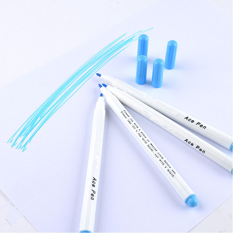 Disappearing Erasable Ink Fabric Marker Pen Water Erasable Pen&Sewing Measuring Gauge for Quilting Dressmaking Sewing Tool