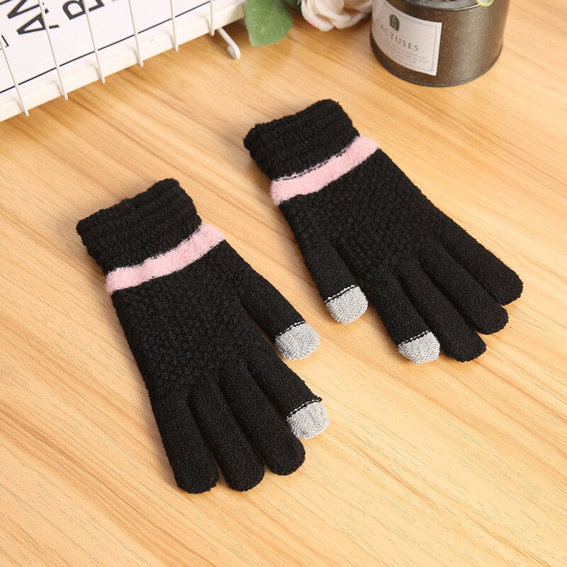 Chunky Knit Touchscreen Gloves Warm Winter Fashion
