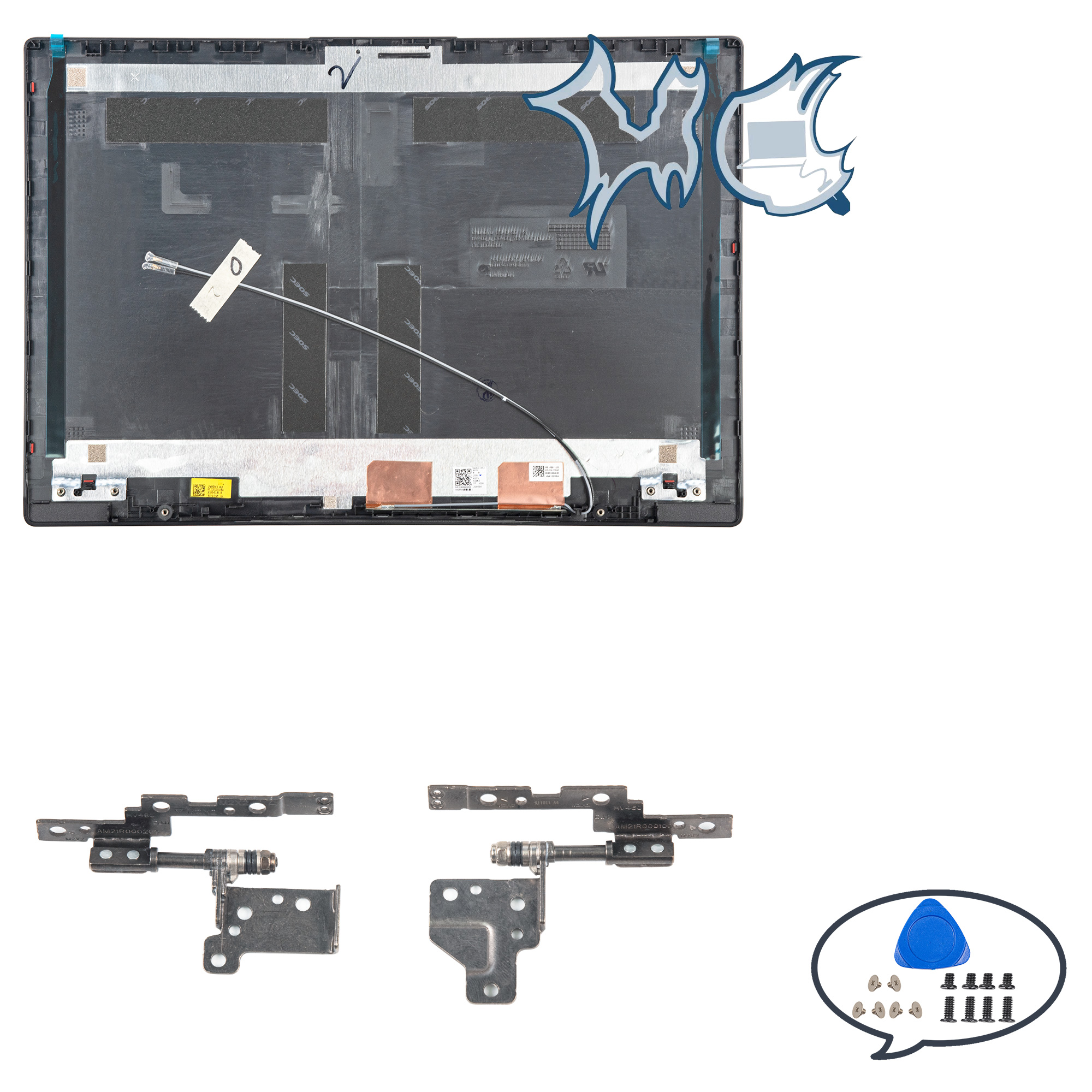 Nowy pokrowiec na laptopa Lenovo V14 G2 ITL V14 G2 ALC IJL LCD Tylna pokrywa Przednia ramka Palmrest Dolna obudowa Zawiasy Górna pokrywa laptopa: Ciemny zielony