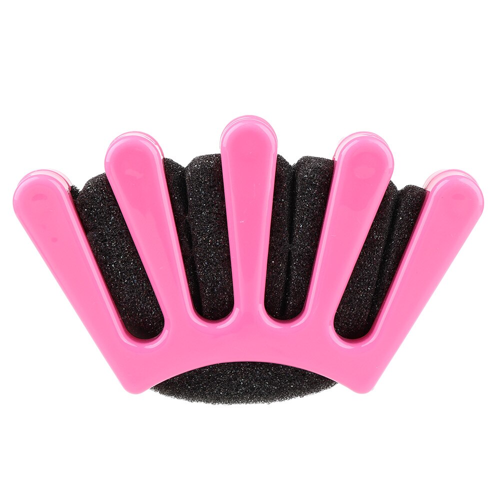 3 Colors Lady Girl's French Hair Braiding Tool Weave Sponge Plait Twist Hair Braider DIY Styling Tool Holdr Clip Hair Accessorie: pink