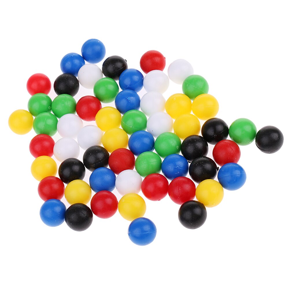 60 Pieces Small Plastic Balls / Beads for Connecting Four Game, 1cm Diameter