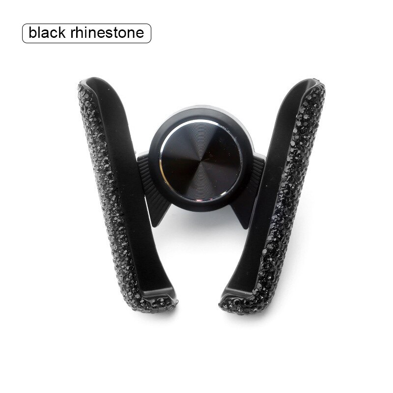 Universele Mooie Bling Glitter Auto Mount Automatische Zwaartekracht Mobiele Stand Telefoon Houder Voor Vrouwen: golden