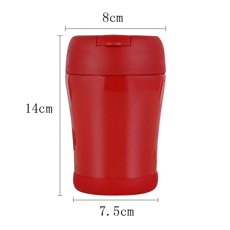 Upors 350ml mattermos med hopfällbar sked 304 rostfritt stål bärbar bento matlåda termoflaska minitermos för mat