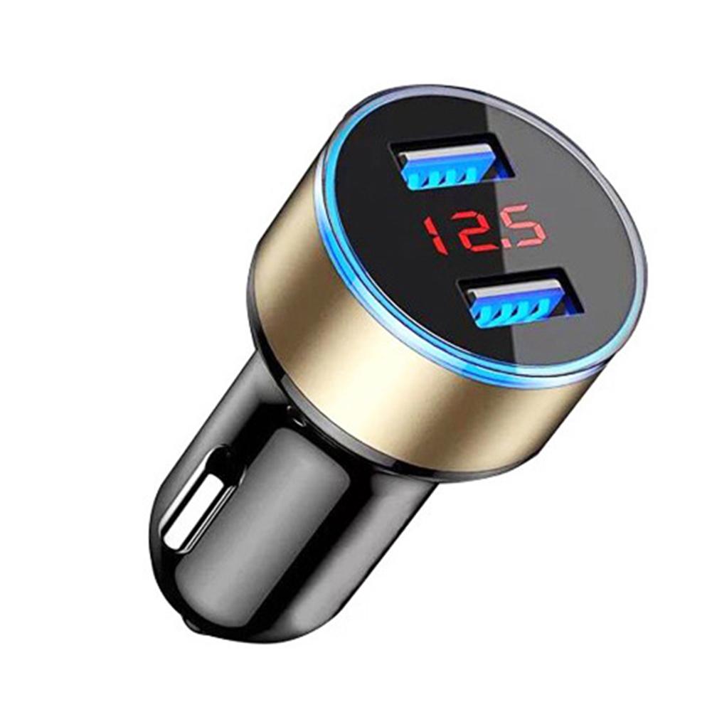 Portable Fast Cell Phone Charger Dual USB LED Digital Display Quick Charge 5V 3.1A Car Adapter Auto Charger Accessories