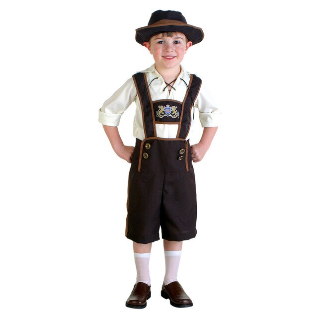 Disfraz de camarero para niños, traje divertido de juego de rol, Festival de cerveza, Halloween, Alemania, novedad: S
