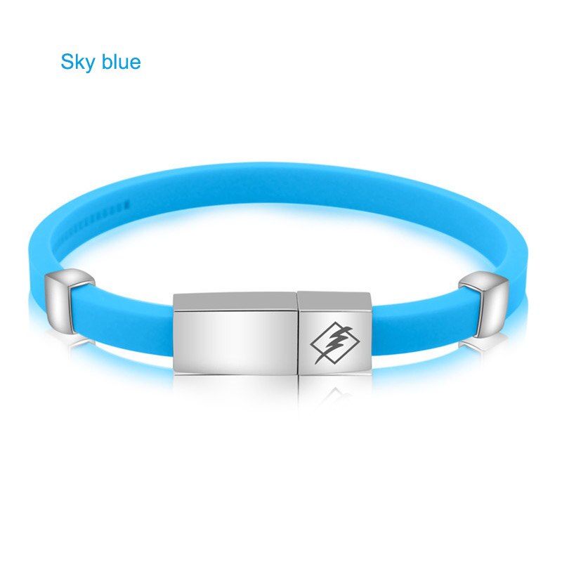 1 pc verstelbare antistatische armbanden met negatieve ionen van siliconen, verwijder de statische elektriciteit van het lichaam, waterdicht, veilig en sportief werken: Blauw