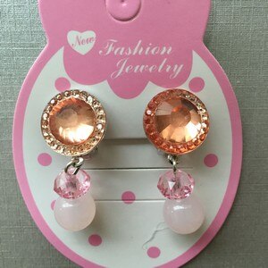 Koreaanse versie van de vrouwelijke kinderen sieraden zonder doorboord oor clip oorbellen baby prinses kristallen sieraden: CT021