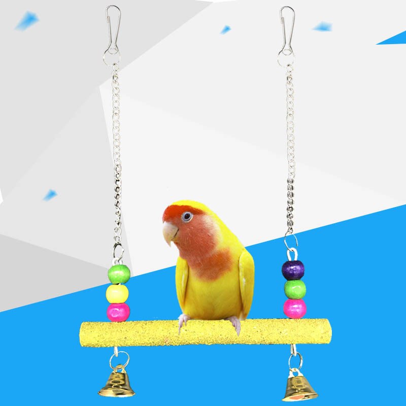 Pet Parrot Birds Toy Parakeet Budgie Cockatiel Cage Hut Nest Bird Toy Hammock Swing Toy Hanging Toy Brinquedo Pet Supplies: Pearl