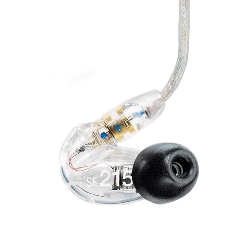 SE215 écouteurs Hi-fi stéréo suppression du bruit 3.5MM se 215 détachable filaire dans l'oreille écouteurs casque avec boîte VS SE535: BLANC