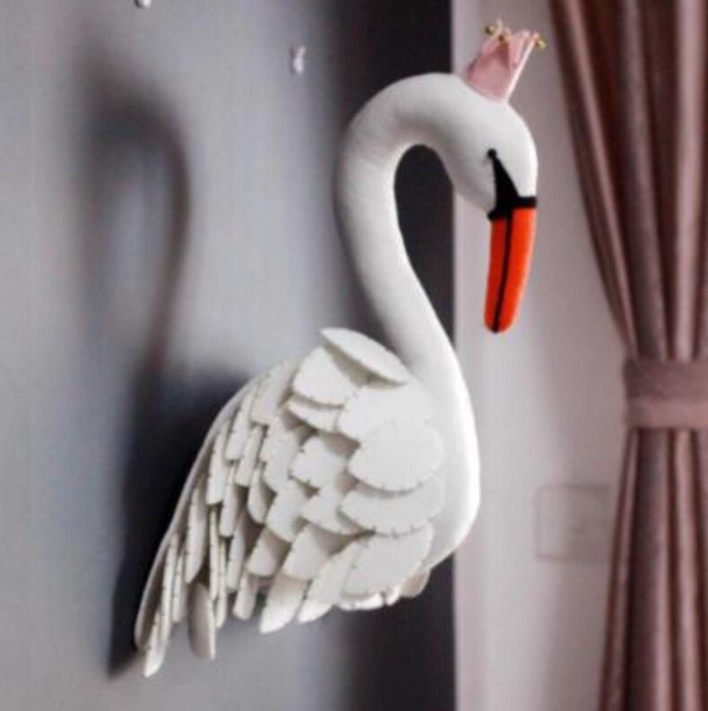 Enfants chambre décoration éléphant girafe chien renard Animal tête montage mural œuvre décor poupée jouets pour bébé fille chambre anniversaire: 15