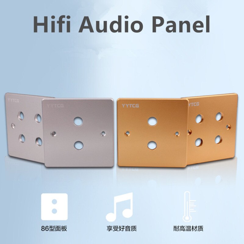 Hifi Weibliche Audio Panel RCA Jack Gold Überzogene Lautsprecher Terminal Platte Steckdose Panel Mount Chassis Audio Buchse TV Verstärker