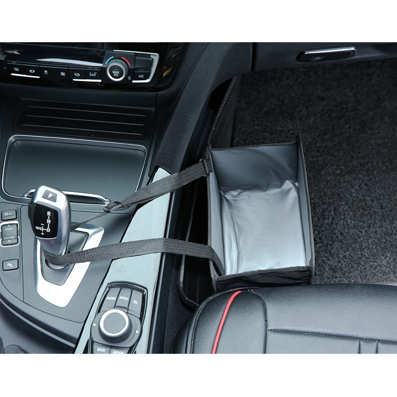 Auto Prullenbak Draagbare Drive Bin Opknoping Prullenbak achterbank opbergtas Waterdichte Vuilnisbak organizer box