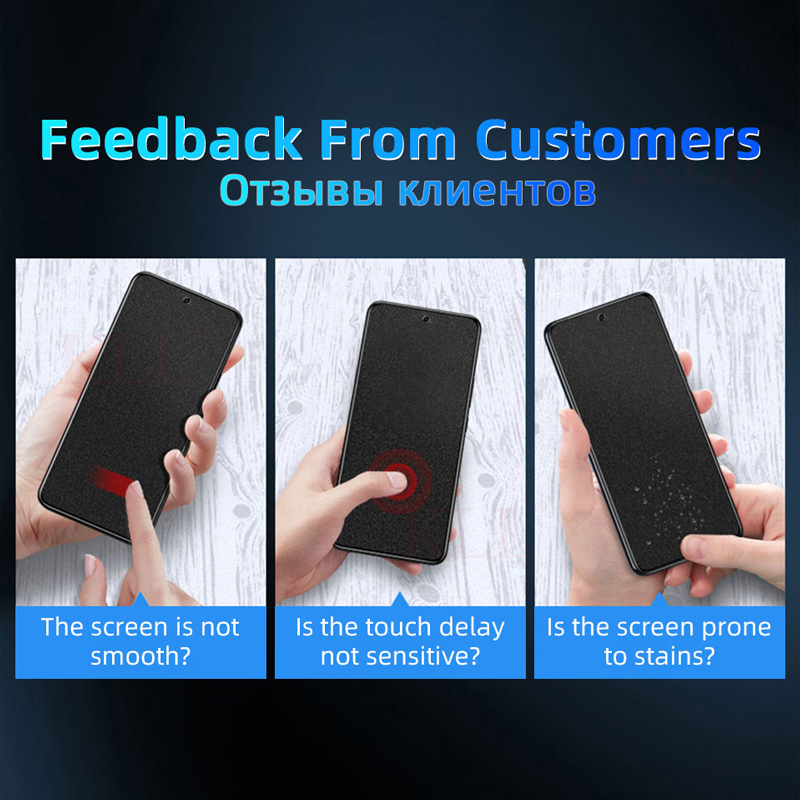 10D Matte Frosted Protective Glass For VIVO iQOO 12 11S 11 10 9 8 7 Screen Protector for Vivo Y36 Y35 Y27S Neo 9 Pro Glass