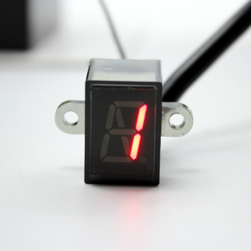 Nuoxintr 6 Speed Black Universal Motorcycle Digital Display Led Motocross Off-road Moto Light Neutral Gear Indicator Monitor