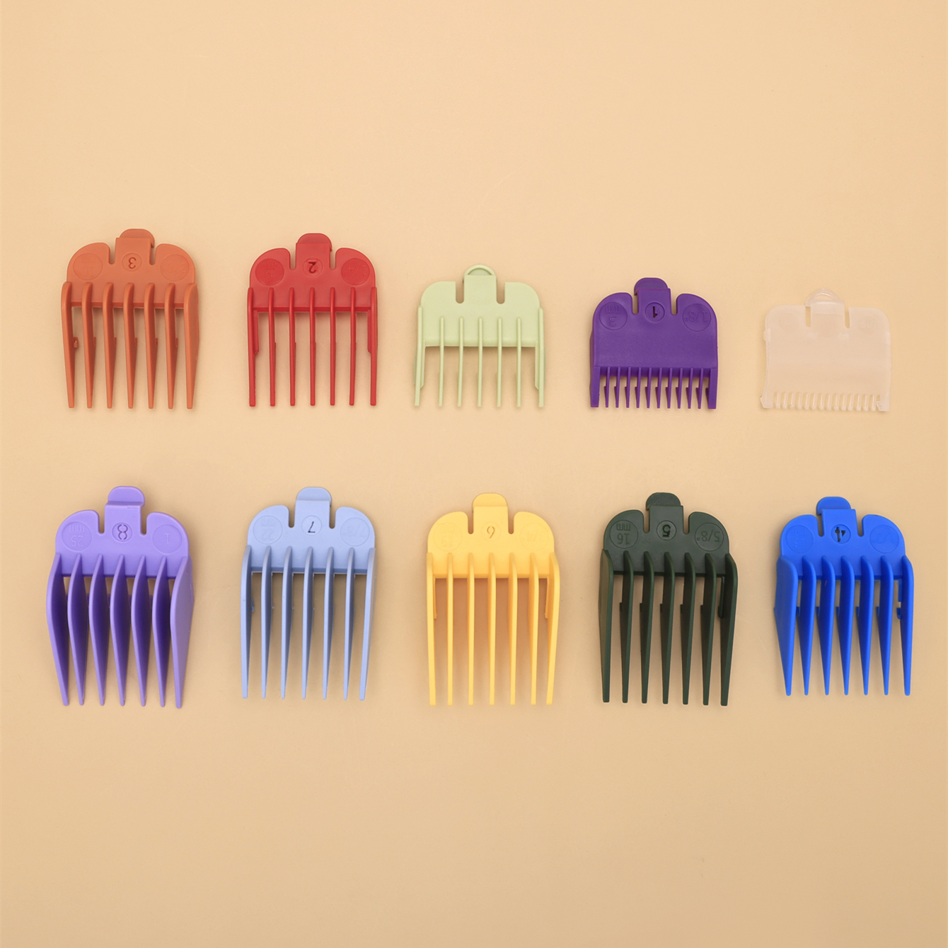 10Stck 1,5mm-25mm Haar Haarschneidemaschine Grenze Kamm führen Befestigung einstellen mit Ablage Haar Haarschneidemaschine Rasierer haarschnitt Zubehör