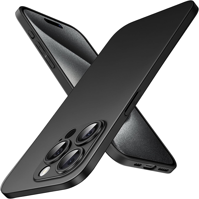 Ultradunne luxe matte siliconen zachte hoes voor iPhone 15 14 Plus 13 Mini Pro Max SE 2022 Effen zwarte volledige slanke achterkant: Polyester