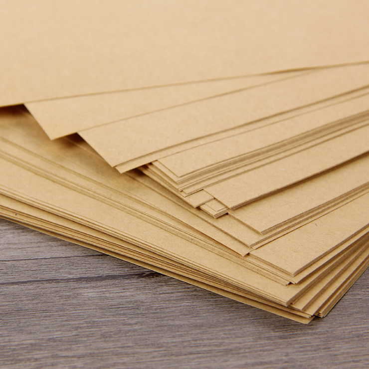 30 folhas a4 brown kraft folha de papel 250gsm diy cartão feito à mão que faz o ofício papel a4 grosso 350gsm