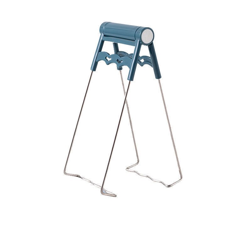 Anti-échaudage pince de cuisine outil plaque pince receveur bol pince ménage vapeur pince support de plaque anti-dérapant vapeur: Blue Platter Clamp