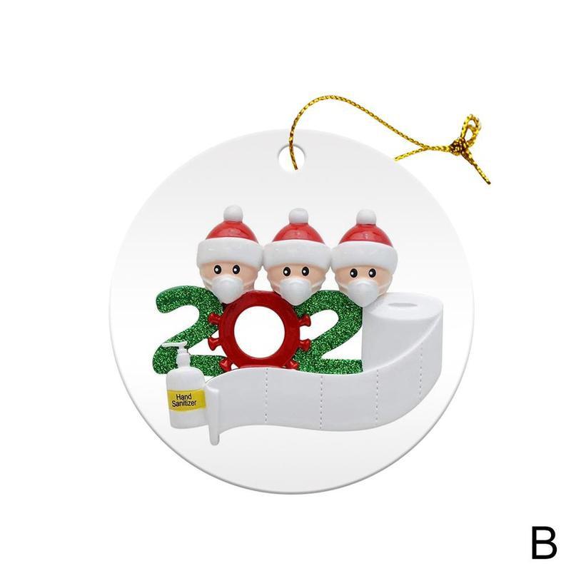Jul familj tomte jul hem fest prydnader träd jul hängande keramik hänge  f0 n 7: B