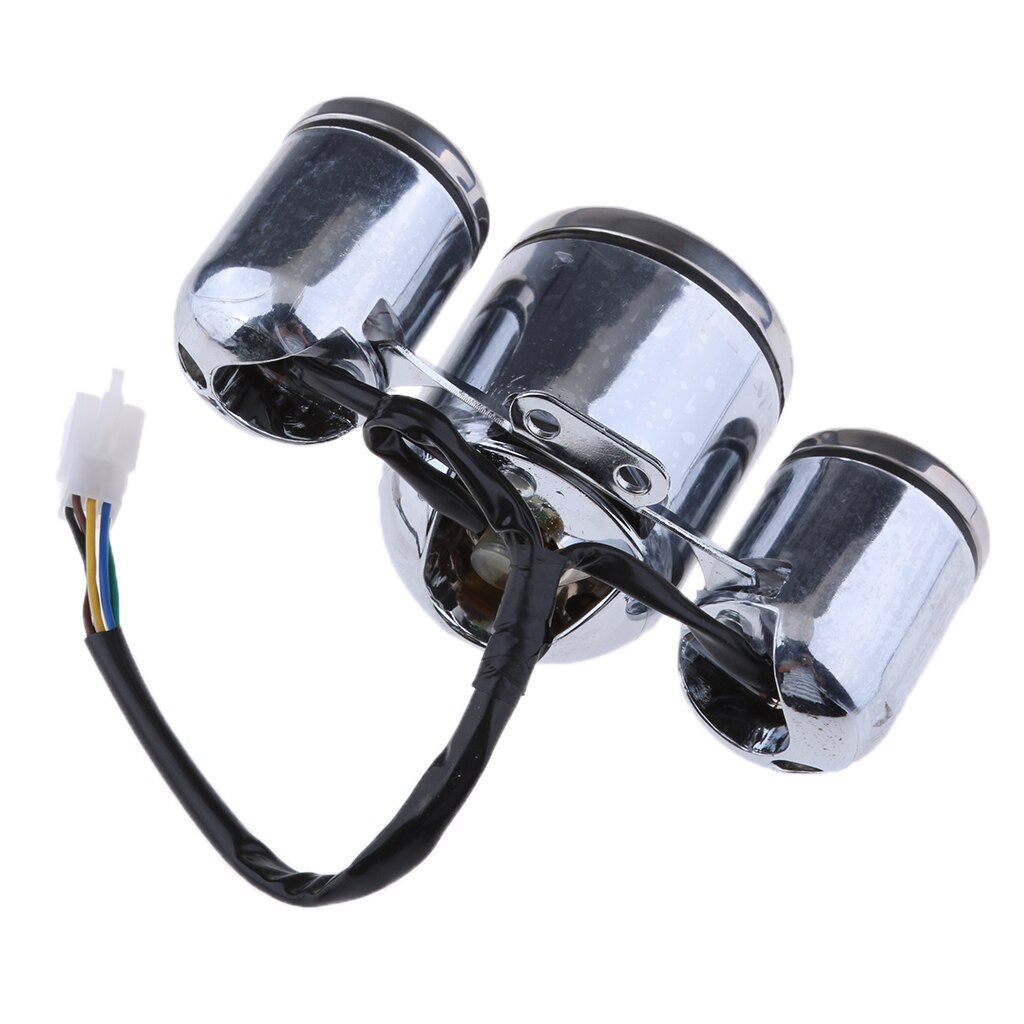 scooter speedometer gassmåler, klynge, passer til retro stil 49cc, 50cc - krom