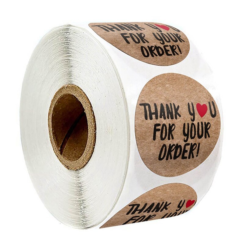 Round Stickers "THANK YOU "seal Labels Labels Stickers Scrapbooking For Package Stationery Sticker For Party Activity: Default Title