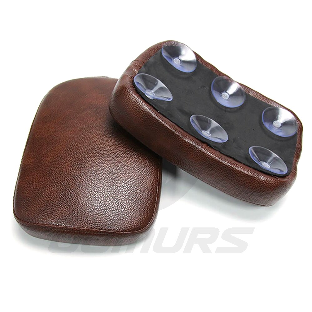 OUMURS Motorcycle Rear Passenger Cushion Pillion Seat Pad Suction Cups For Harley Dyna Sportster Softail Touring XL 883 1200
