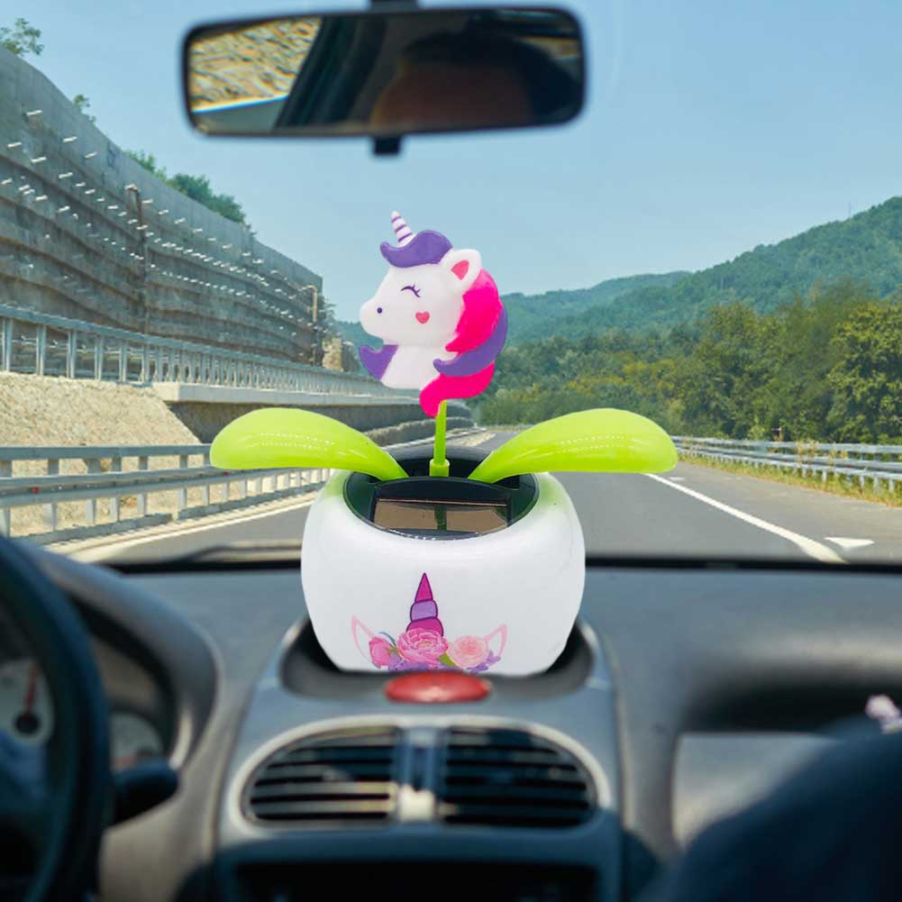 Solar Powered Dancing Flower Toy Office Desk Car Decor Funny Electric Toys For Kids Christmas