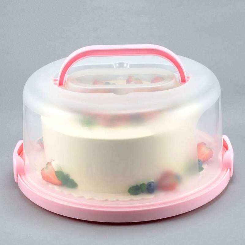 Przezroczyste przenośne pudełko ciasto plastikowe opakowanie na ciasto weselne przezroczyste pudełka muffinka Dom uchwyt sprawy świeżo utrzymujące schowek