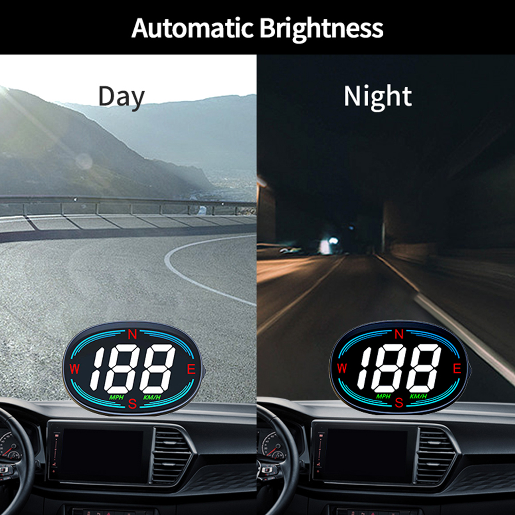 Auto Digitale Snelheidsmeter Gps Hud Head Up Display Kompas Snelheidsmeter Eletronicos Snelheid Alarm Gadgets Auto Elektronisch Apparaat
