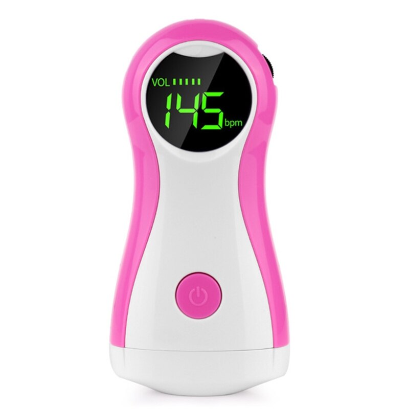 Mini Foetale Doppler Baby Ultrasound Geluid Hartslag Detector Monitor Prenatale Met Oortelefoon Foetale Doppler Stethoscoop: Pink