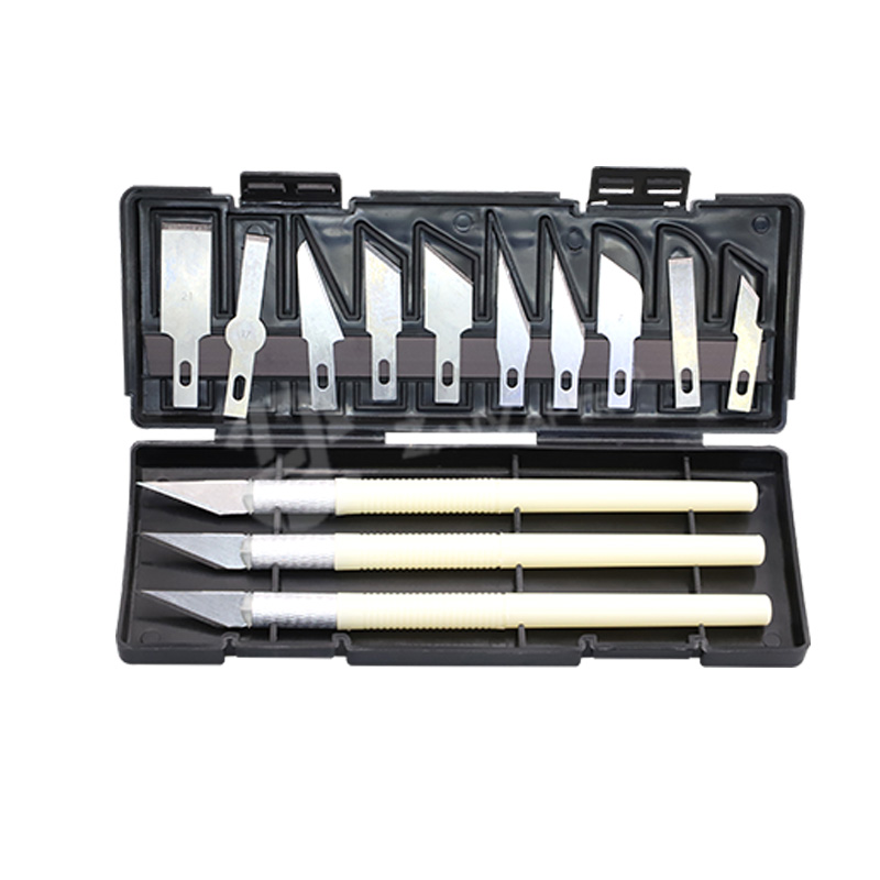 3D Model Grinding Tool Deburring Engraving Knife Kit Carving Tool DIY File Cutter Scraper Trimming Tool 3D Printer Parts: green