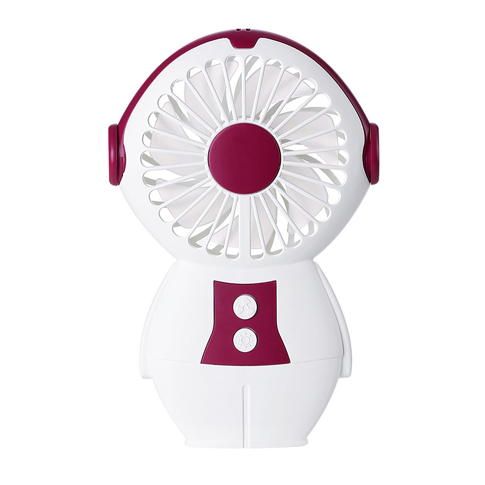 Mini Usb Ventilator Draagbare Elektrische Opladen Ventilator Met Licht Handheld Kleine Desktop Elektrische Ventilator Zomer Handy Air Cooling Fans: HT