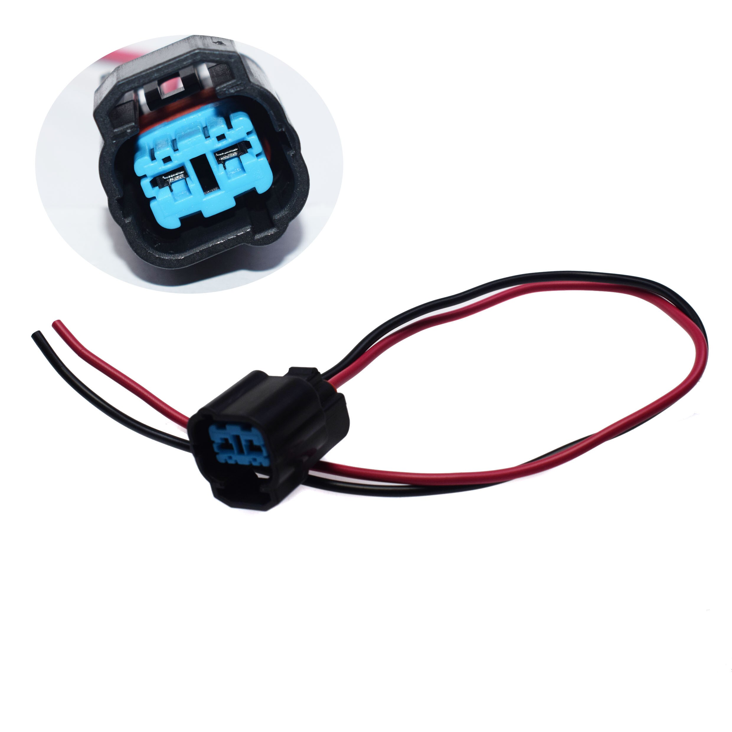 IAT Intake Air Temperature Sensor / Solenoid Canister Vent Shut Purge Valve Wiring Harness Connector Plug For Honda Accord Civic: Black Connector