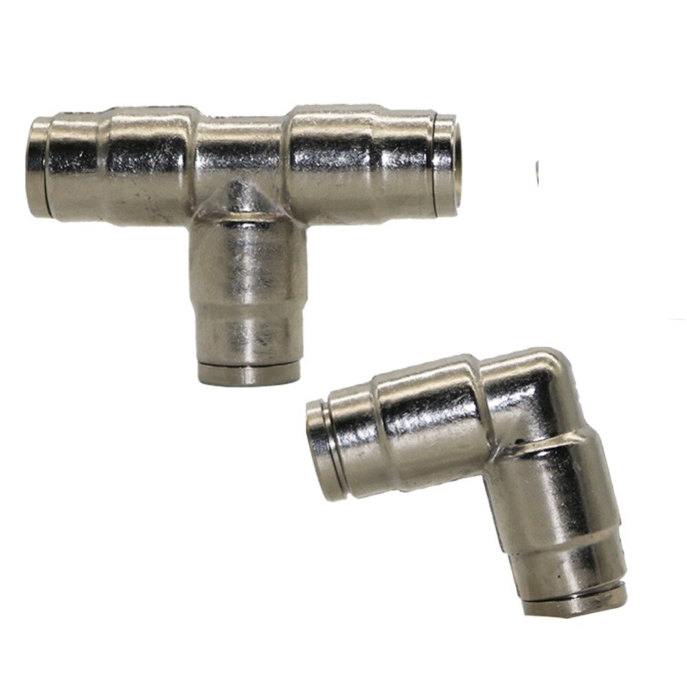 Hochdruck-Schnellkupplung, 3/8 Zoll Slip-Lock-Anschluss für 3/16 Zoll Gewinde, Sprühkopf, landwirtschaftliche Kühlung, Zerstäubungsdüse, 10 Stück
