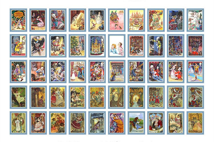 50 ark/paket saga stad skrivbart material papper skräp tidningsplanerare scrapbooking dekorativt gör-det-själv-bakgrundspapper: Nötknäpparen