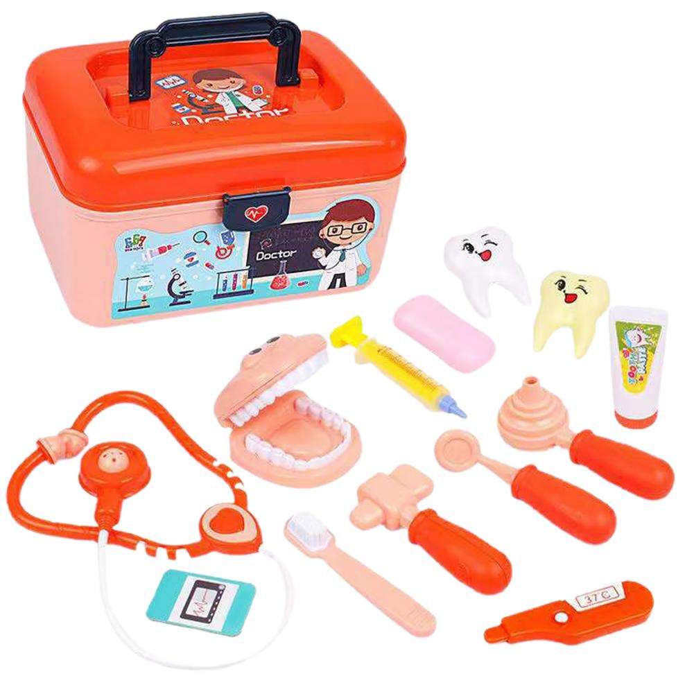 1Set Pretend Play Toy ole Play Doctor Game Realistic Long Lifespan Plastic Play House Doctor Kit Toy for Boy