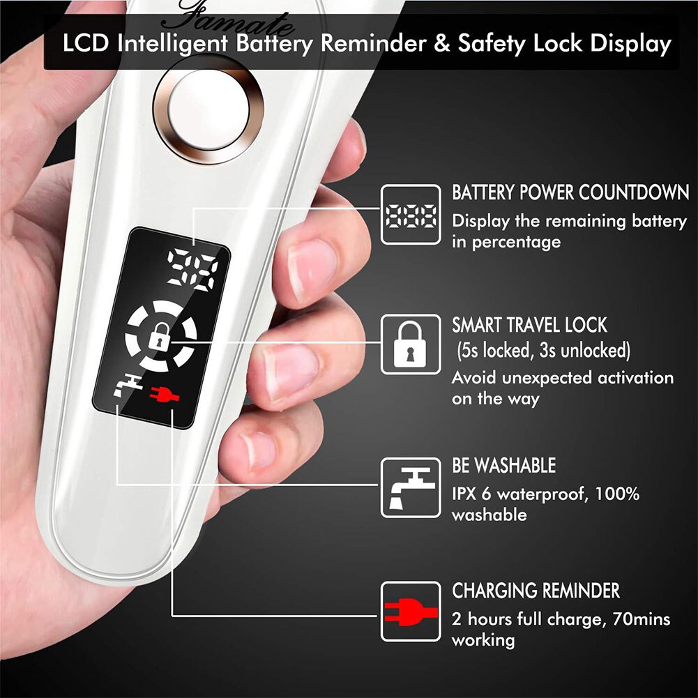Electric USB Rechargeable Hair Epilator Arm Leg Armpit Body Hair Remover Shaver Body Face Neck Leg Hair Removal Tool Trimmer