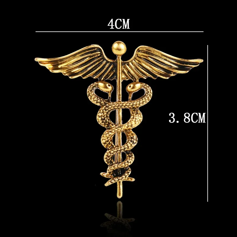 Ich-Remiel retro Engel FlüGel männer Abzeichen Brosche Stift Schlange Broschen Revers Medaille Frauen Hemd Kragen Kleidung & zubehör