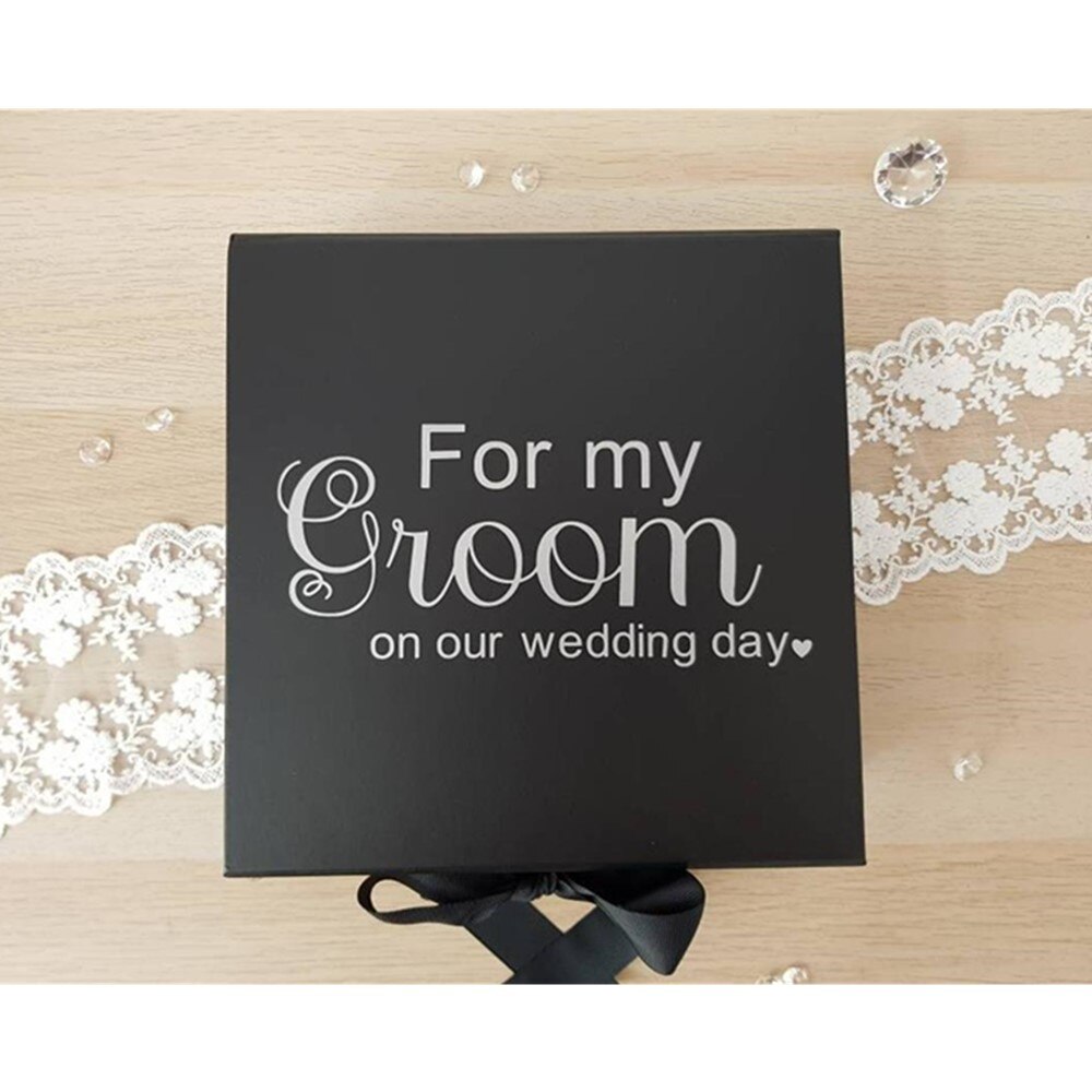 Bruidegom Box Voor Mijn Bruidegom Huwelijkscadeau Box Voor Bruidegom ~ Stag Party Box Op Onze trouwdag Bruiloft Dag Gif Doos