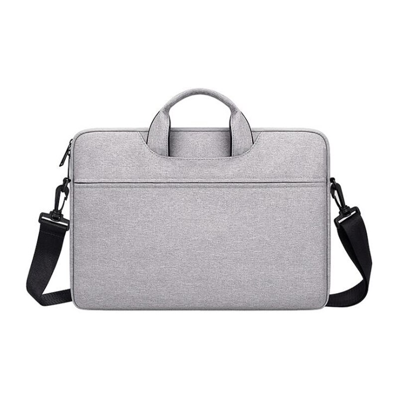 Lkeep dokumentmapper herreveske oxford budbringer poser laptop bag dokumentmappe kontorvesker til menn: 14.1 tommer lys grå