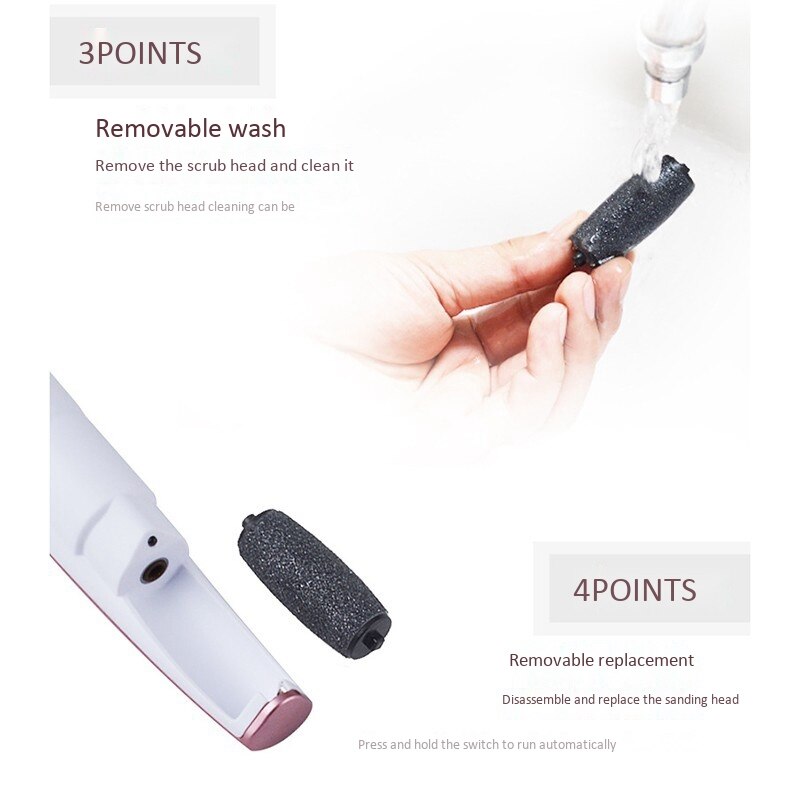 Lili Pedicure Machine Voet Bestand Verwijder Eelt Voor Voeten Pedicure Gereedschap Elektrische Eelt Remover Schoon De Hak Exfoliërende