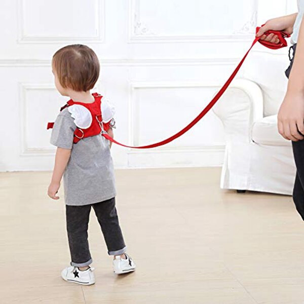 Baby Peuter Lopen Gordel met Leiband Kind Assistent Band, leuke Wings Anti-Verloren Rugzak Verstelbare voor 1-5 Jaar Bo
