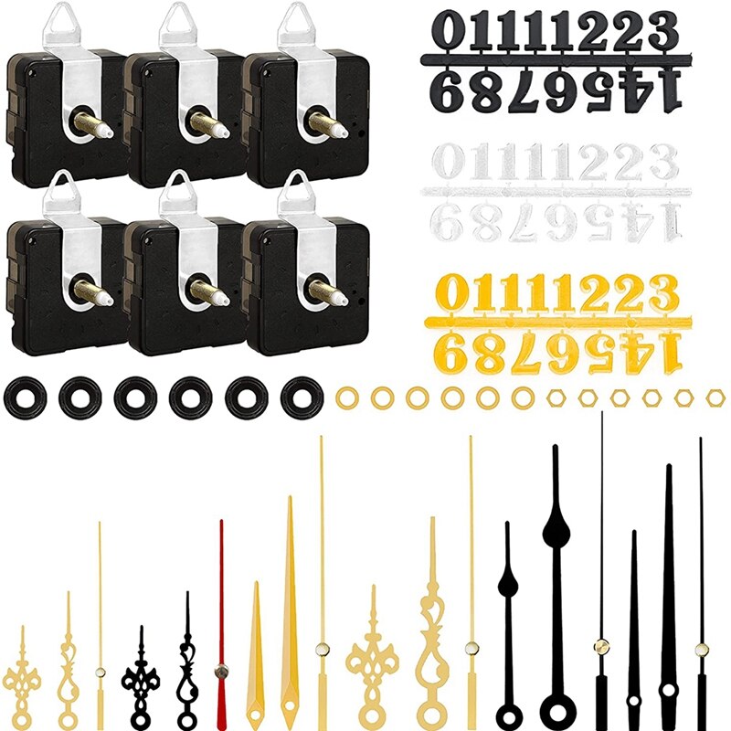 UKCOCO 1 Set Klok Plastic Wandklok Vervanging mechanisme Wand Beweging