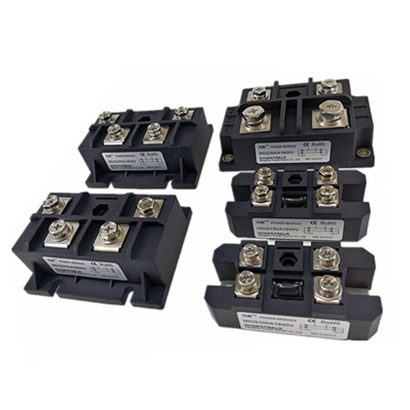 MDQ Series Single Phase Bridge Modules MDQ100A 100A Amp 1600V 1-Phase Diode Rectifier MDQ150A 150A Radiator Copper Base