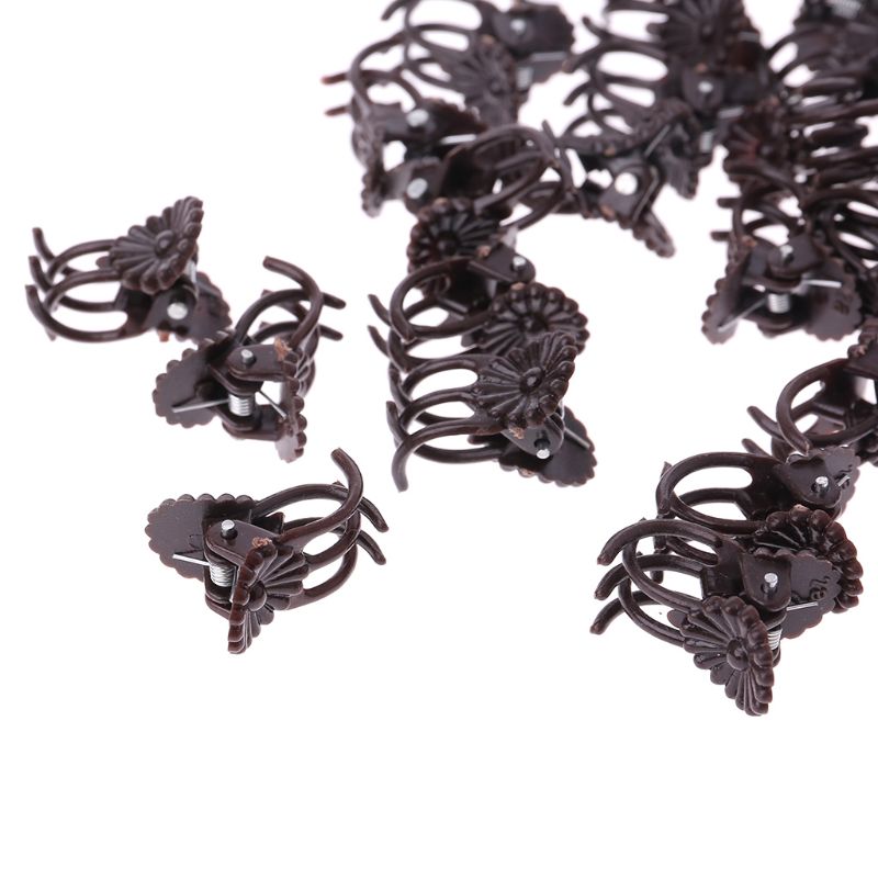 60 Pcs Rose-Shaped Orchid Clips – Mix Colors, Plastic Plant Support Clips For Stems And Vines